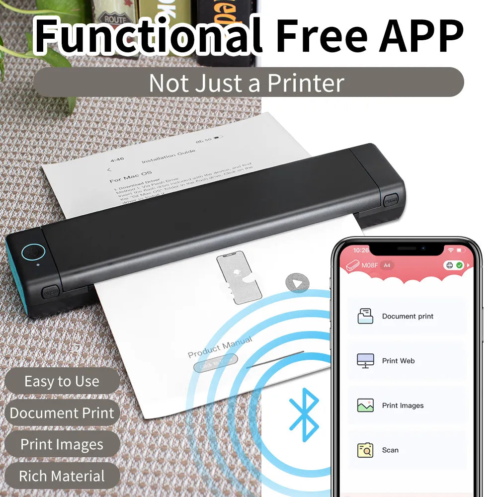 Posh Print Phomemo Portable Bluetooth Thermal Printer