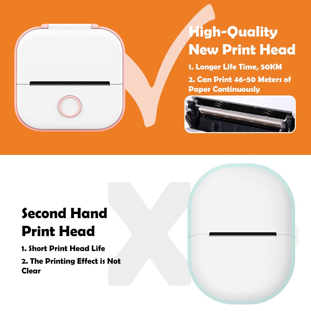 Posh Print Mini Bluetooth-Compatible Printer